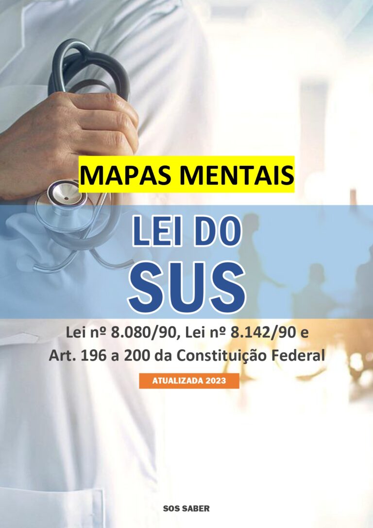 Mapas Mentais Da Lei Do SUS Atualizado 2023 Lei 8 080 E 8 142