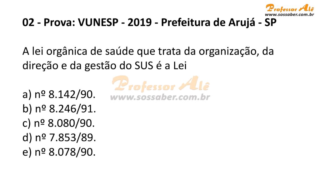 100 Questões Da Lei Do SUS Comentadas (Lei 8.080 E Lei 8.142)