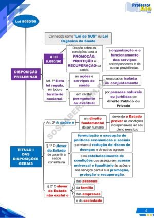 Mapas Mentais da Lei do SUS – COMBO (Atualizado 2025)