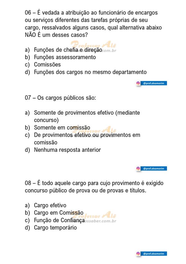 80 Questões de Estatuto de Niterói-RJ COMENTADAS